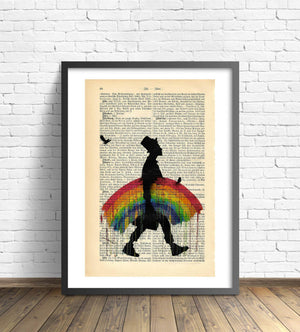 Artprint | Kenny Random - Regenbogenmann readable art