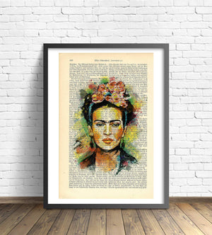 Kunstdruck | Frida Kahlo readable art