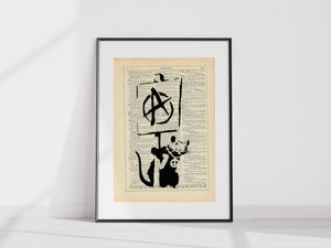 XL Banksy - Anarchieratte readable art