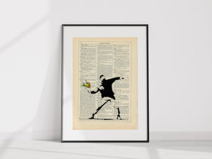 XL Banksy - Hooligan readable art