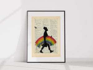 XL Kenny Random - Regenbogenmann readable art